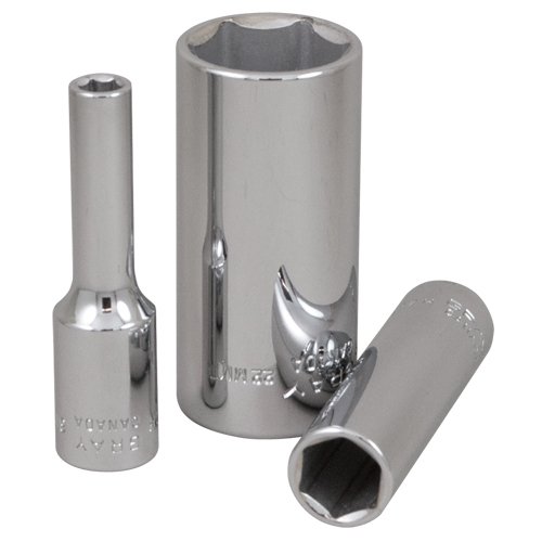 Douille, 11 mm, Prise 3/8", 6 pans, Profond NTL Industrial