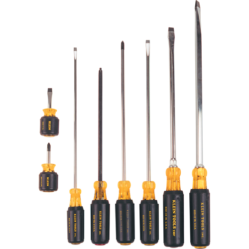 Long & Short Cushion-Grip Screwdriver Set, 8 Pcs. NTL Industrial