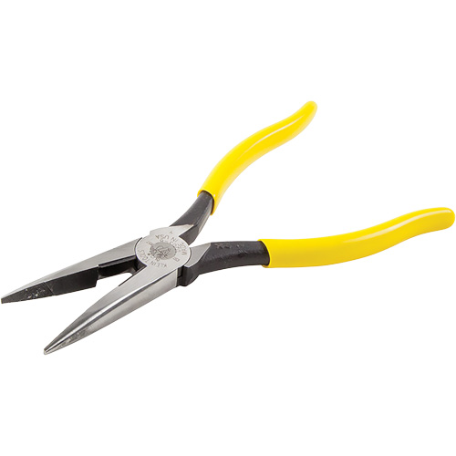 Long Nose With Side Cutter, 8-7/16" L NTL Industrial