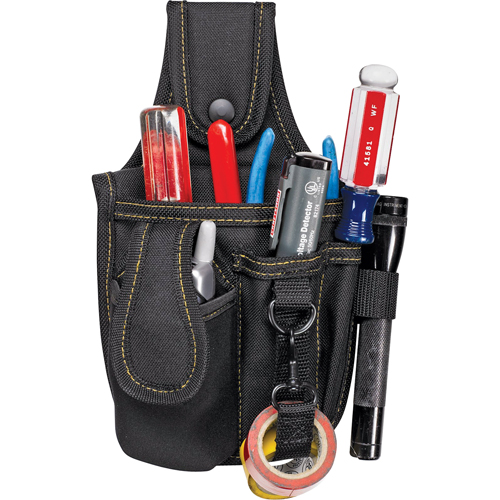 &eacute;tuis &agrave; plusieurs pochettes pour outils & t&eacute;l&eacute;phone cellulaire, Porte-outil multiple, Polyester, 4 Poches NTL Industrial