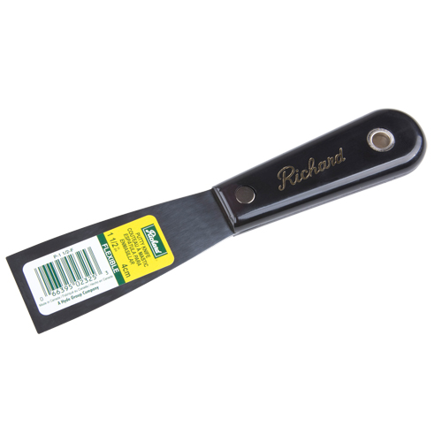 Flexible Putty Knife, High-Carbon Steel Blade, 1-1/2" Wide, Polypropylene Handle NTL Industrial