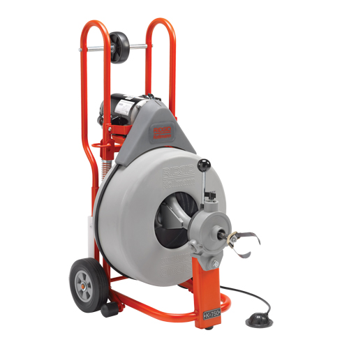 Nettoyant de drain K-750 pour machine &agrave; baril, &eacute;lectrique, 3/4" x 100' NTL Industrial