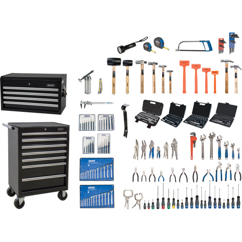 Master Tool Set with Steel Chest and Cart, 236 Pieces NTL Industrial