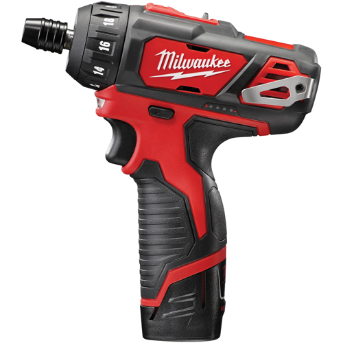 M12 Hex 2-Speed Screwdriver Kit, 1/4", 12 V, 275 in-lbs Max. Torque, Lithium-Ion Battery NTL Industrial