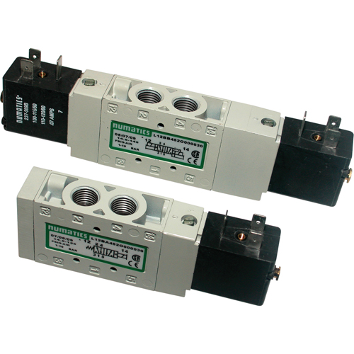Pilot 5-Way 2-Position 4-Way Solenoid Valves, 1/8" Pipe, 150 PSI NTL Industrial