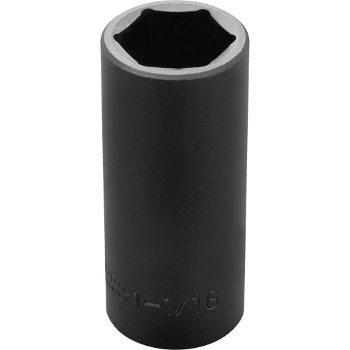 Socket, Impact, 1-1/16", 1/2" Drive, 6 Points, Deep NTL Industrial