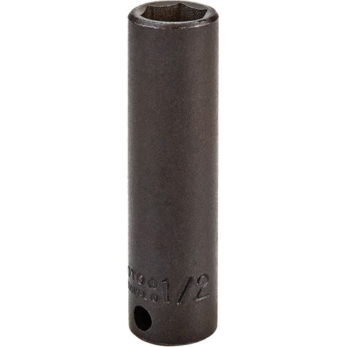 Socket, Impact, 1/2", 3/8" Drive, 6 Points, Deep NTL Industrial