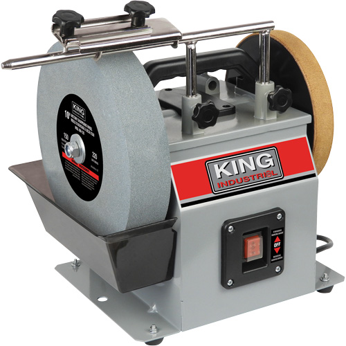 Wet/Dry Sharpener, 10" Wheel Diameter, 1/4 HP, 115 RPM NTL Industrial