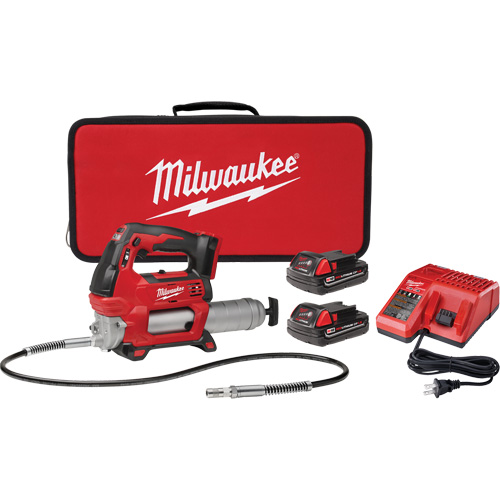 M18 Cordless 2-Speed Grease Gun Kit, Lithium-Ion, 18 V NTL Industrial