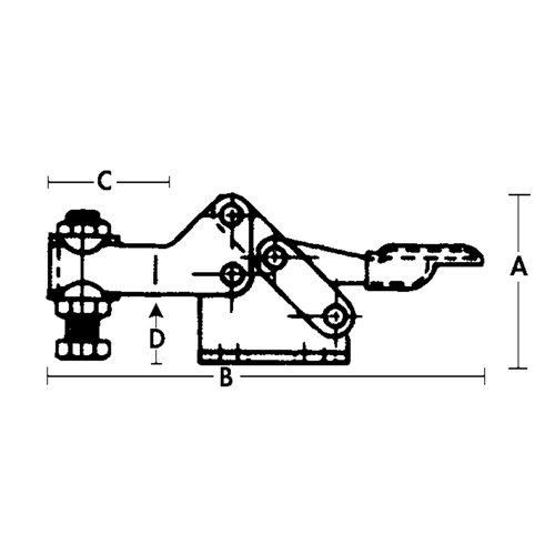 Horizontal Hold-Down Clamps - 205 Series NTL Industrial