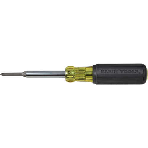 Extended-Reach Multi-Bit Screwdriver/Nut Driver, 9-1/10" L, Cushion Grip Handle NTL Industrial