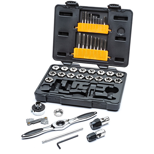Metric Ratcheting Tap & Die Set, 42 Pieces NTL Industrial