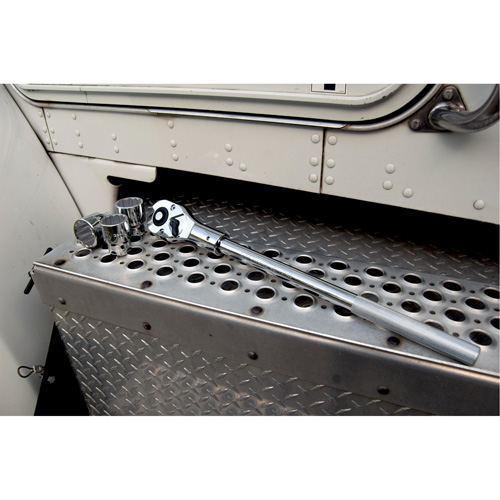 24-Tooth Quick Release Teardrop Ratchet, 3/4" Drive, Plain Handle NTL Industrial