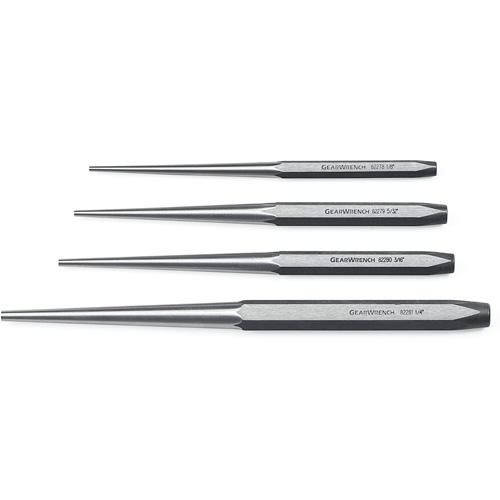 Long Taper Punch Set, 4 Pieces NTL Industrial