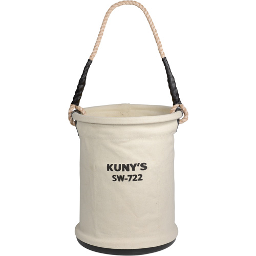 Heavy-Duty Buckets, 11" L x 11" W x 16" H, Canvas, Beige NTL Industrial