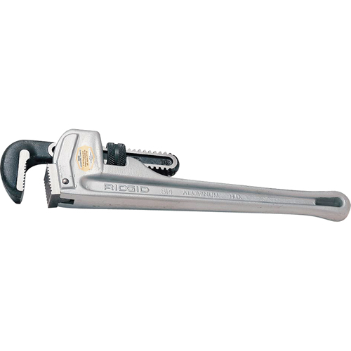 Straight Pipe Wrench, 1-1/2" Jaw Capacity, 10" Long NTL Industrial