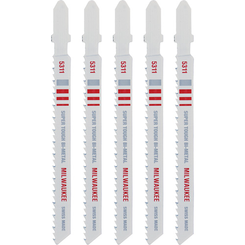 Lame de scie sauteuse, Bim&eacute;tal, Tige en T, 4" lo, 10 dents par pouce NTL Industrial