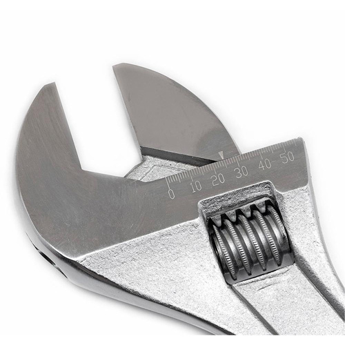 Cl&eacute; &agrave; manche conique r&eacute;glable — emball&eacute; sur carte, 18" lo, la max. 2-1/16"/53 mm, Chrome/Poli NTL Industrial