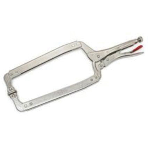 Locking C-Clamp with Swivel Pads, 18" Length, C-Clamp NTL Industrial
