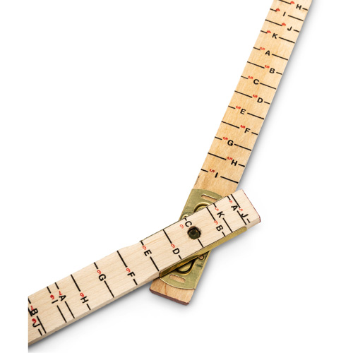 R&egrave;gle de maçon surdimensionn&eacute; Red End, 6' lo, Bois, Graduations de 1/16" NTL Industrial