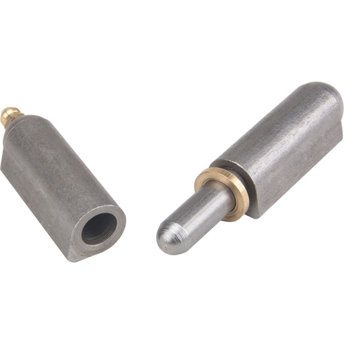 Charni&egrave;re &agrave; souder, 0,63" dia. x 3,937" lo, Acier doux a/goupille fixe en acier NTL Industrial