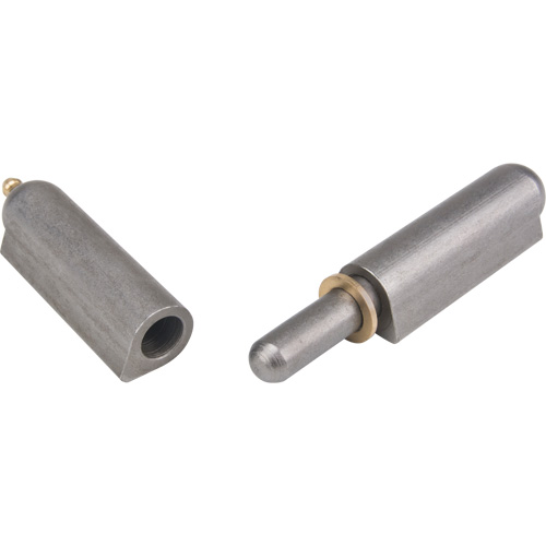 Charni&egrave;re &agrave; souder, 0,787" dia. x 5,906" lo, Acier doux a/goupille fixe en acier NTL Industrial