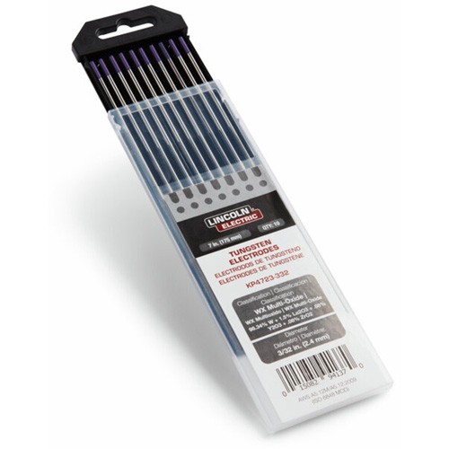 &eacute;lectrodes de tungst&egrave;ne de premi&egrave;re qualit&eacute; WX Multi-Oxide, 3/32" dia. x 7" lo NTL Industrial