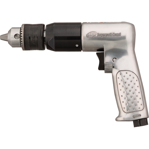 Perceuse pneumatique r&eacute;versible, 4 pi³/min, 1/4" NPTF, 94 dBA, 1/2" mandrin, Avec cl&eacute; NTL Industrial