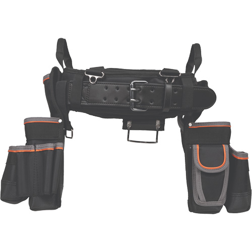Tradesman Pro Electrician's Tool Belt, Nylon, Black NTL Industrial