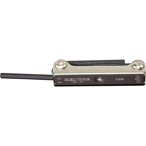 Folding Hex Key Set, 7 Pcs., Metric NTL Industrial