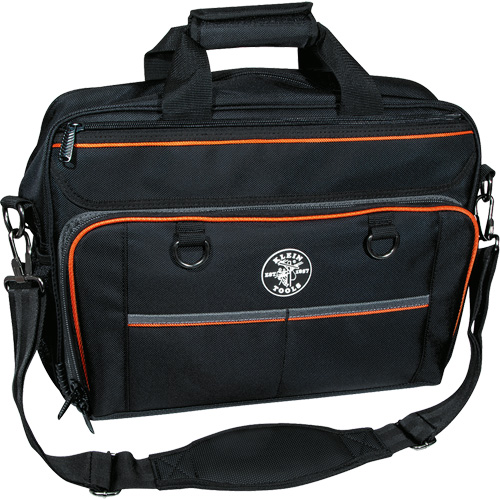 Sac techno Tradesman Pro avec pochette pour ordinateur portable, Polyester, 22 pochettes, Noir/Orange NTL Industrial