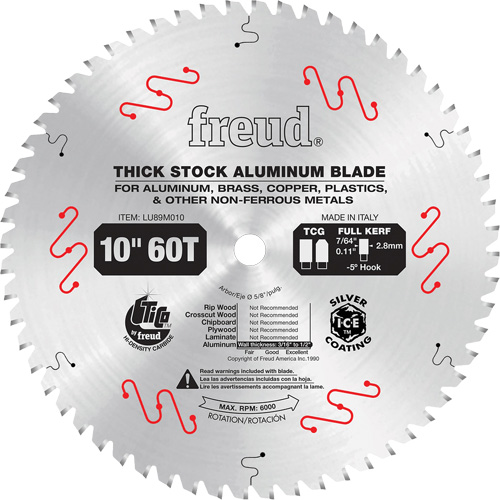 Lames de scie industrielle, 10", 72 dents, Pour Non ferreux NTL Industrial