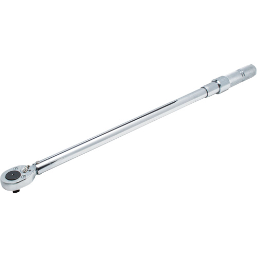 Ratcheting Head Micrometer Torque Wrench, Click, 1/2" Square Drive, 50 - 250 lbf. Ft NTL Industrial