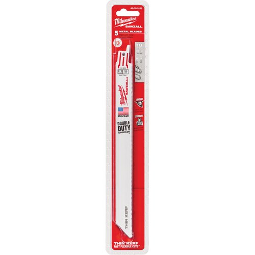 Lames haute performance Super Sawzall, Bim&eacute;tal, 18 Dents par pouce, 9" lo x 3/4" la NTL Industrial