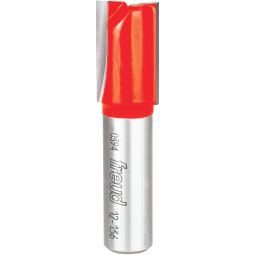 Router Bit - Double Flute Straight Bit, 5/8" Dia., 1-1/2" H, 2-1/2" L, 1/2" Shank NTL Industrial