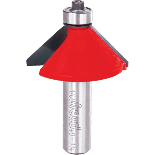 Router Bit - Chamfer Bit, 1-3/4" Dia., 1/2" Shank NTL Industrial
