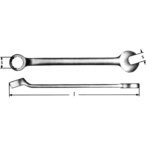 Cl&eacute;s mixtes, 3/8", Longueur de 6-5/16" NTL Industrial