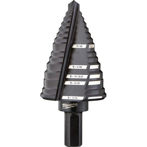 #12 Step Drill Bit, 7/8" - 1-3/8" , High Speed Steel NTL Industrial