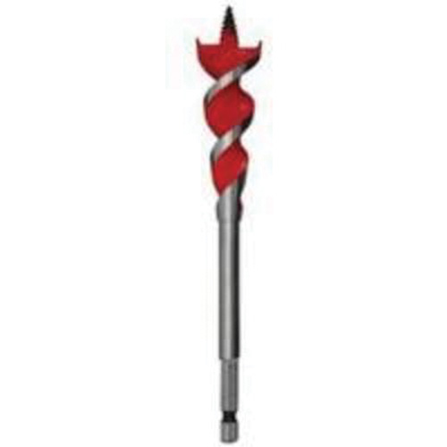 Speed Feed Wood Bit, 1/2", 6-1/2" Length, 1/4" Hex Shank NTL Industrial