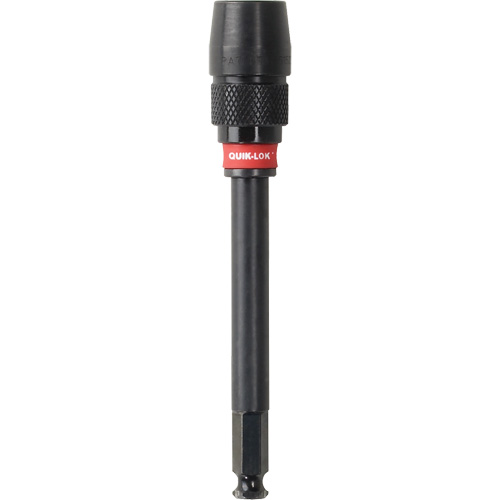 Quik-Lok Impact Drill Bit Extension, 7/16" Max. Diameter, 5-1/2" Length, 7/16" Shank NTL Industrial
