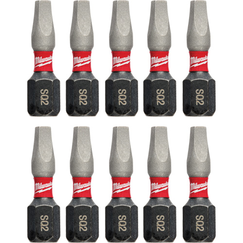Shockwave Impact Insert Bits, Square, #2, 1/4" Drive NTL Industrial