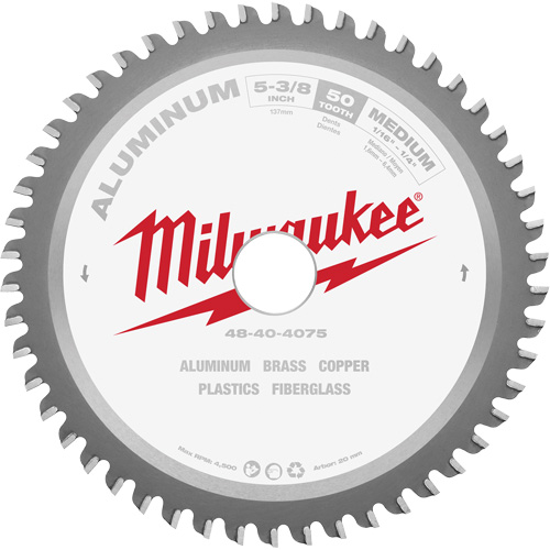 Circular Saw Blade, 5-3/8", 50 Teeth, Non-Ferrous Use NTL Industrial
