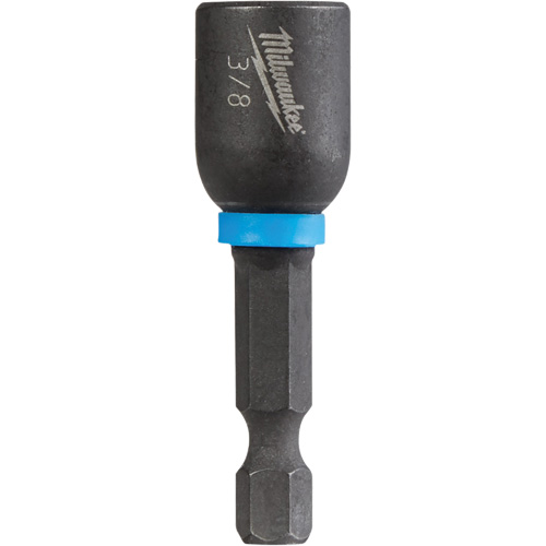 Shockwave Impact Duty Nut Driver, 1/4" Tip, 3/8" Drive, 1-7/8" L, Magnetic NTL Industrial