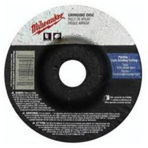 Grinding Wheel, 4-1/2" x 1/8", 7/8" Arbor, Aluminum Oxide, Type 27 NTL Industrial