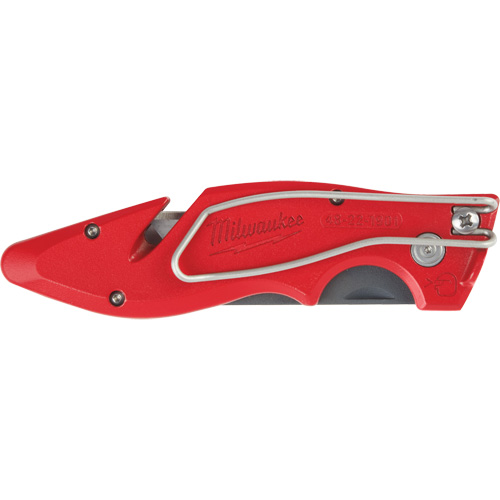 Couteau utilitaire rabattable Fastback, 2" lame, lame en Acier au carbone, poign&eacute;e en M&eacute;tal NTL Industrial