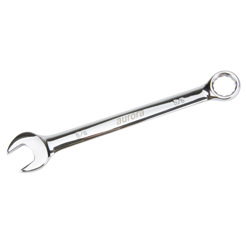 Combination Wrench, 12 Point, 5/8", Chrome Finish NTL Industrial