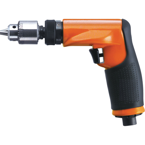 14CF Series Non-Reversible Drill, 38 CFM, 1/4", 80 dBA, 3/8" Chuck, Keyed NTL Industrial