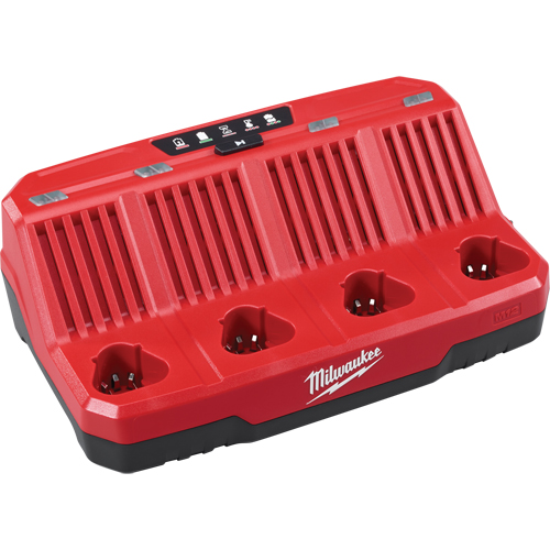 M12 Four Bay Sequential Charger, 12 V, Lithium-Ion NTL Industrial