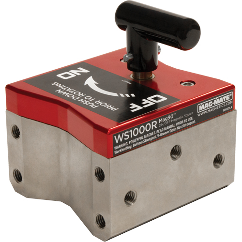 Mag90 On/Off Magnetic Squares, 4-1/4" L x 4" W x 4-3/4" H, 1000 lbs. NTL Industrial