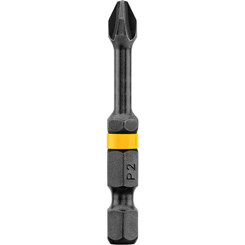 Embout Impact Ready no 2 Phillips 2' de Dewalt, Phillips, Embout #2, Prise 1/4", Longueur 2" NTL Industrial